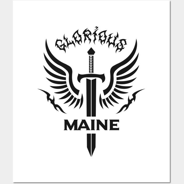 Glorious Maine Wall Art by VecTikSam